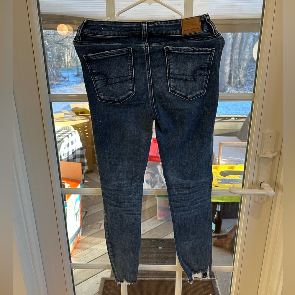 American Eagle Outfitters Dark Wash Skinny Jeans - Picture 2 of 5